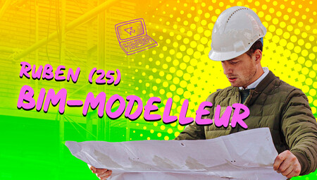 Ruben staat aan het begin van elk project